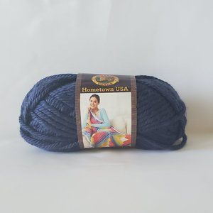 Lion Brand Hometown USA Yarn Navy Blue